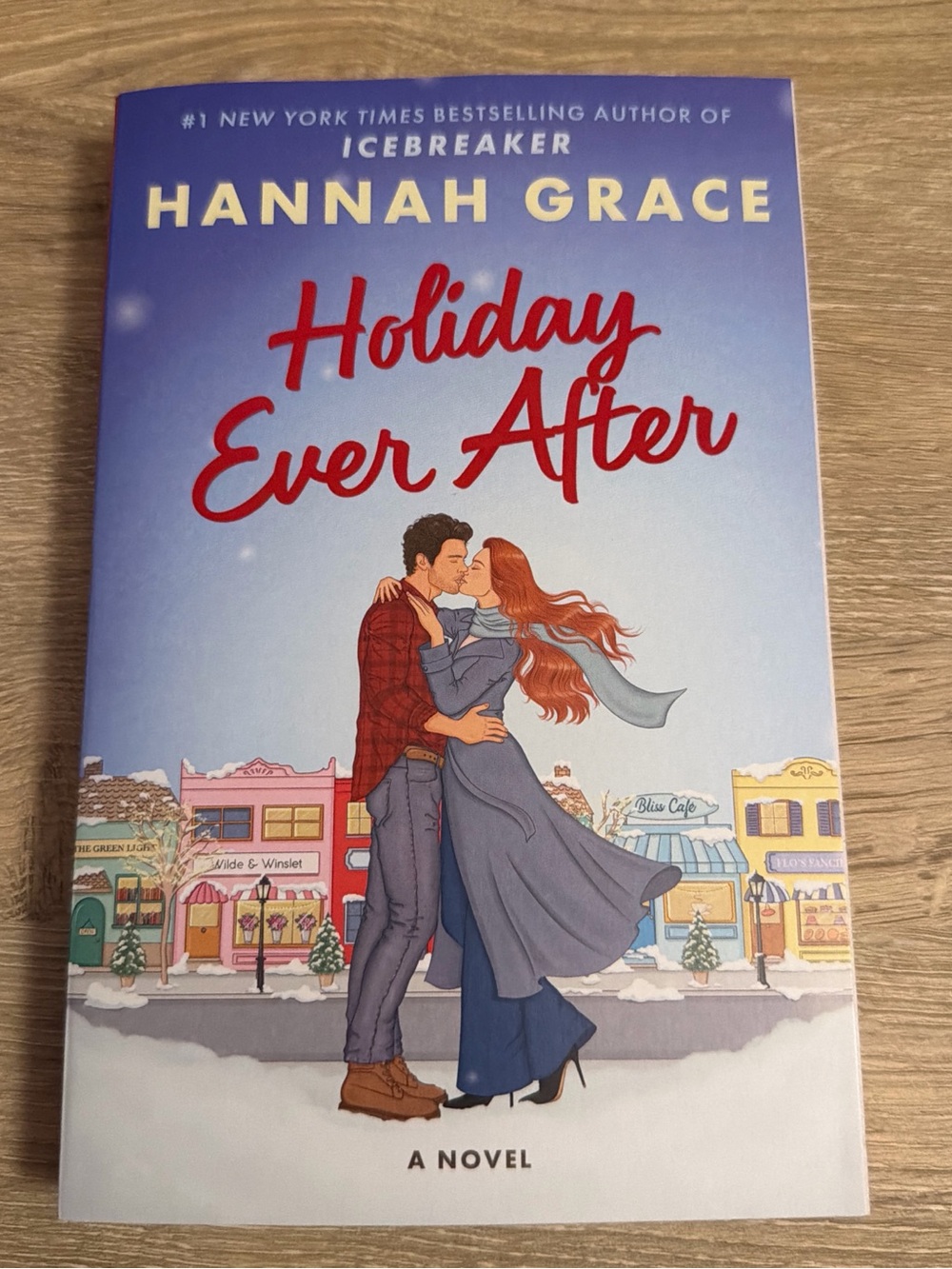 Hannah Grace Holiday Ever After - Red & Blue Illustrated Hardcover-Style Cover